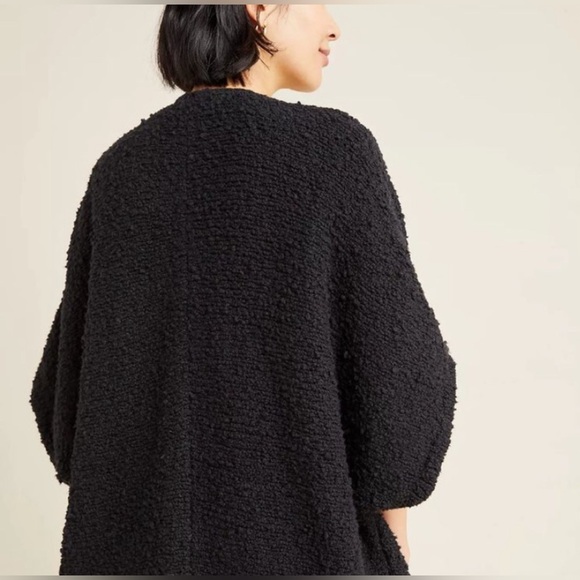 Anthropologie Billie shawl cardigan sweater black, Size M - Picture 4 of 10